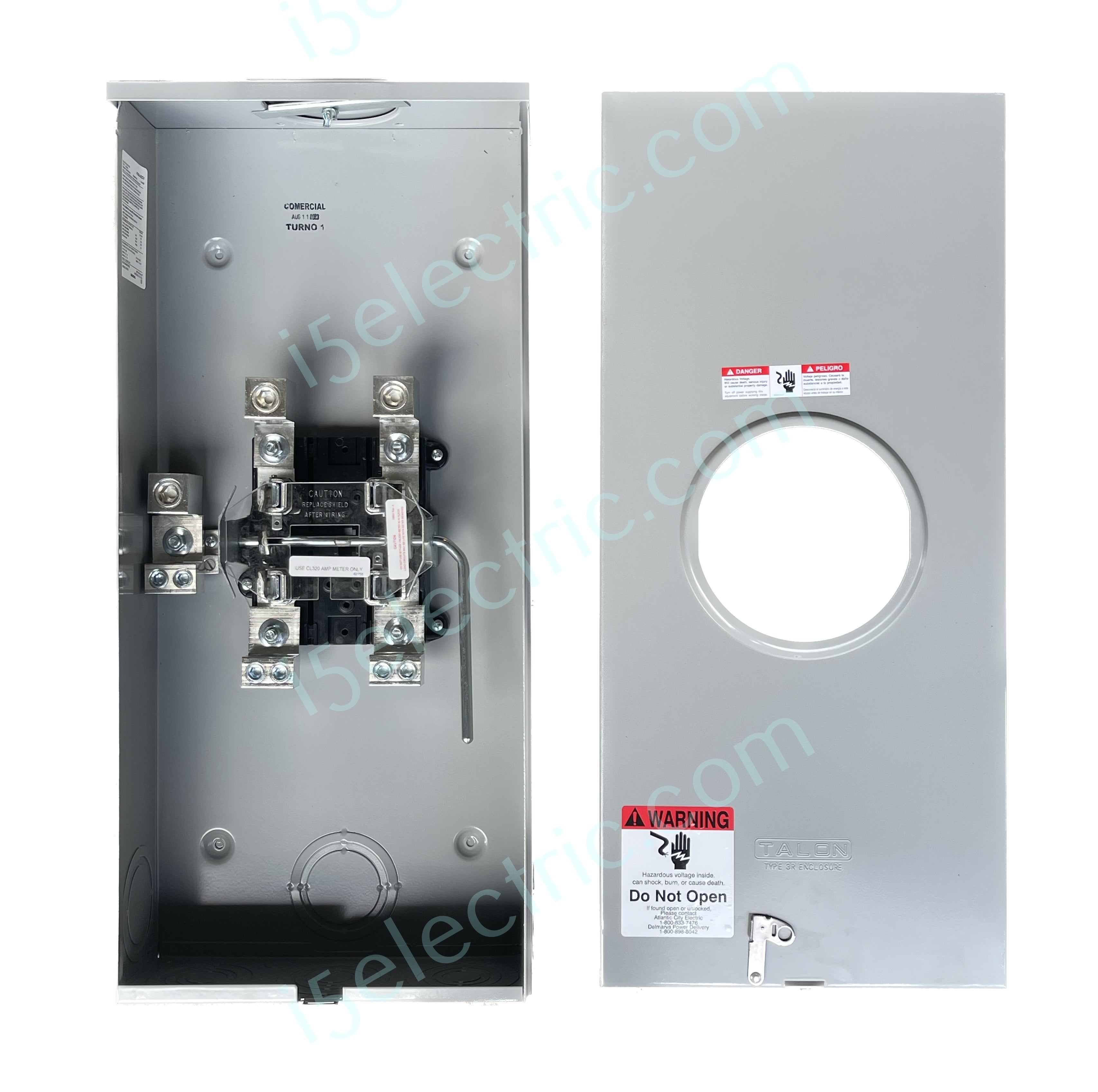 Siemens 400/320 Amp Meter Base Socket Ringless Lever Bypass 1PH w/Lugs