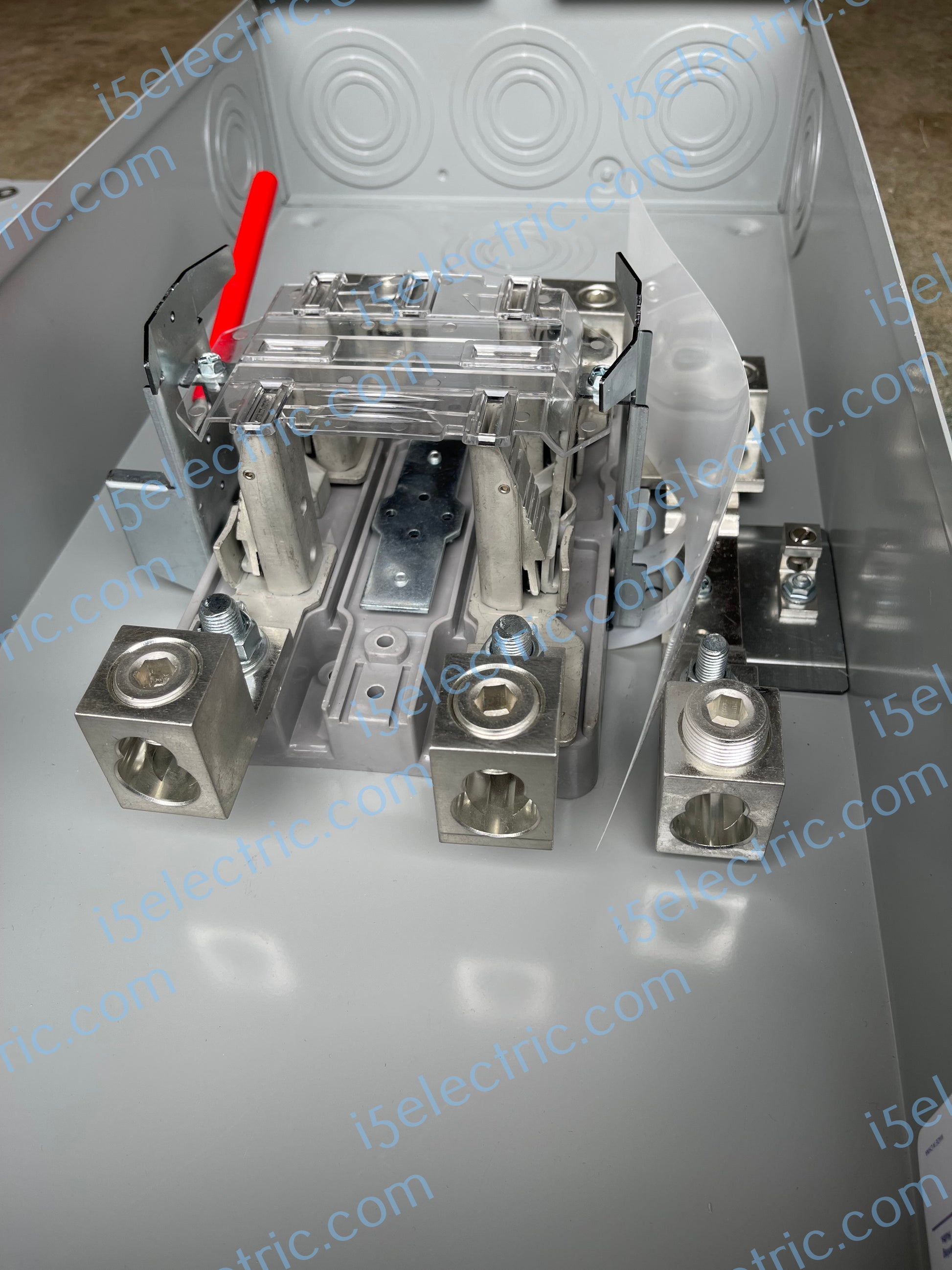 400/320 Amp 1 PH Ringless Meter Socket/Base with Lever Bypass; Inside Top