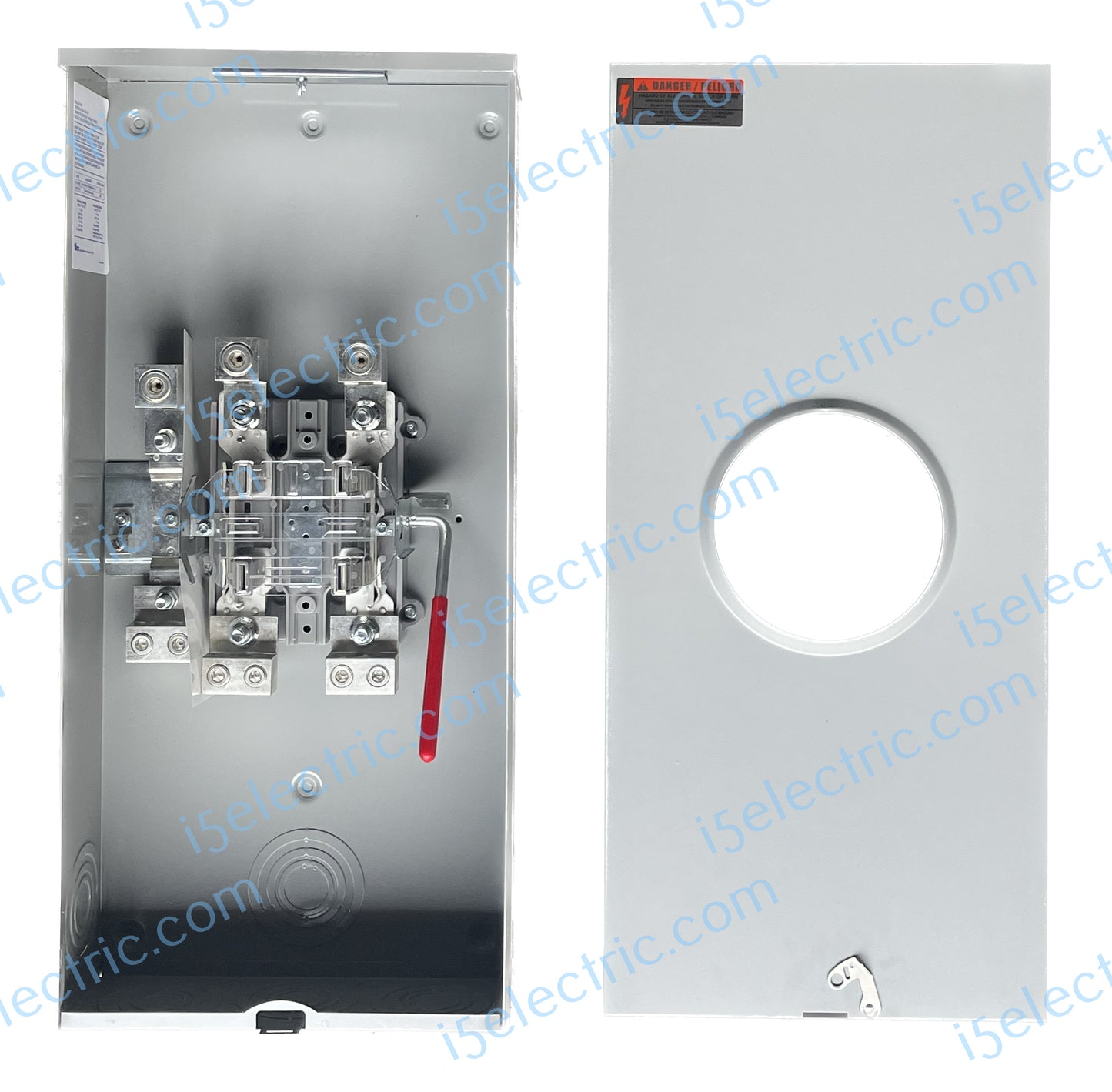 400/320 Amp 1 PH Ringless Meter Socket/Base with Lever Bypass; Open