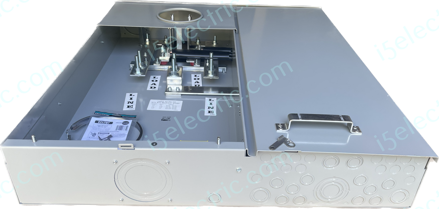 Siemens 400 / 320 Amp Meter Socket Main Combo MC0816B1400SCS w/2 200A breakers