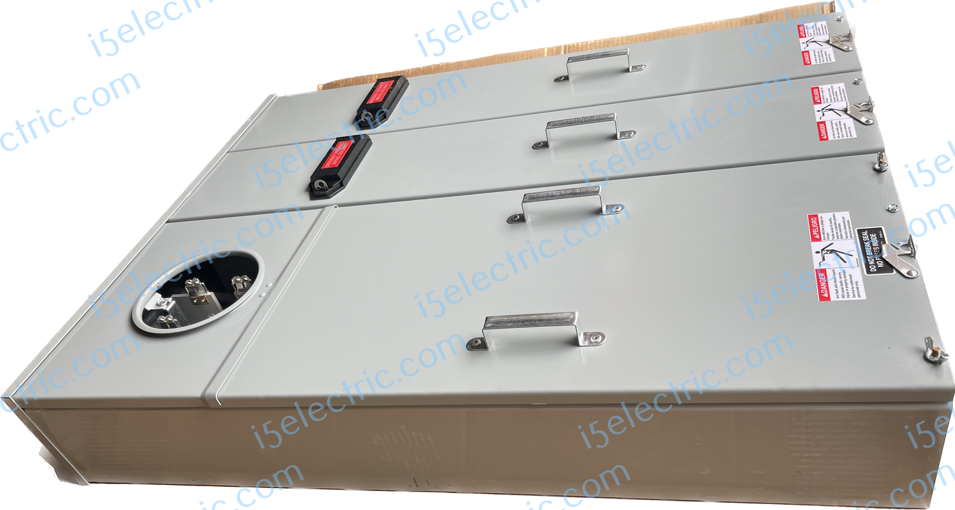 EATON U4042MCC 400A Meter Combo With 2 200A Breakers; Left