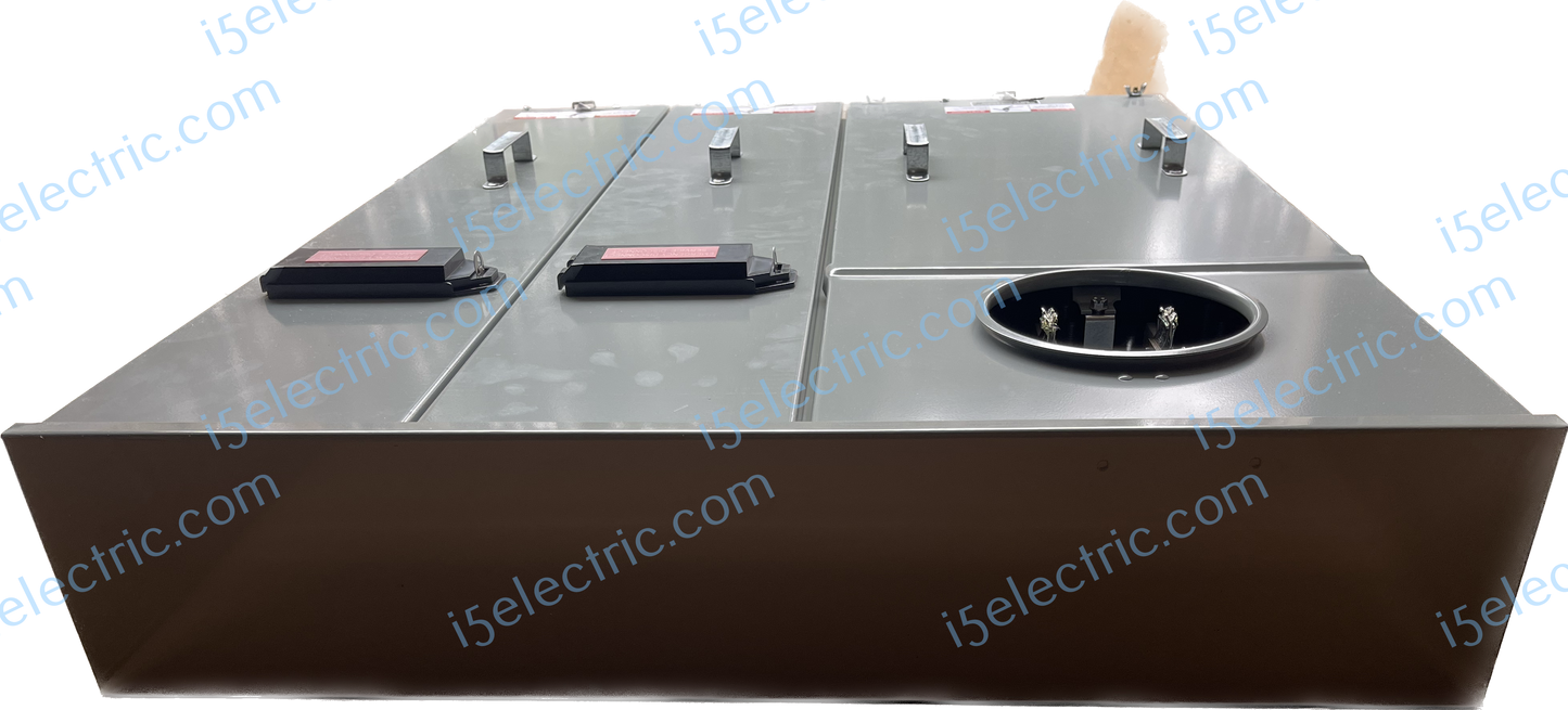 EATON U4042MCC 400A Meter Combo With 2 200A Breakers; Top