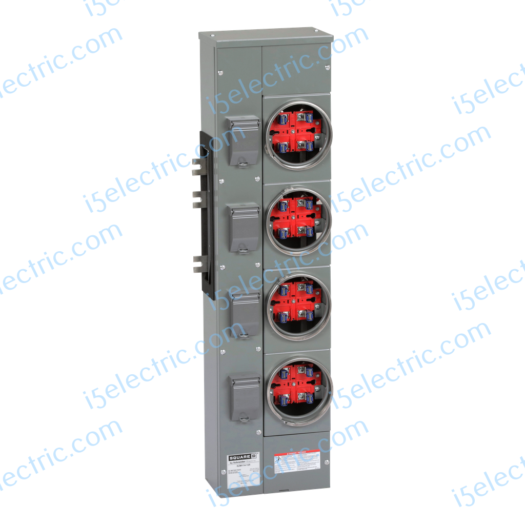 Square D EZM114125 Meter Stack 4 Gang 125A