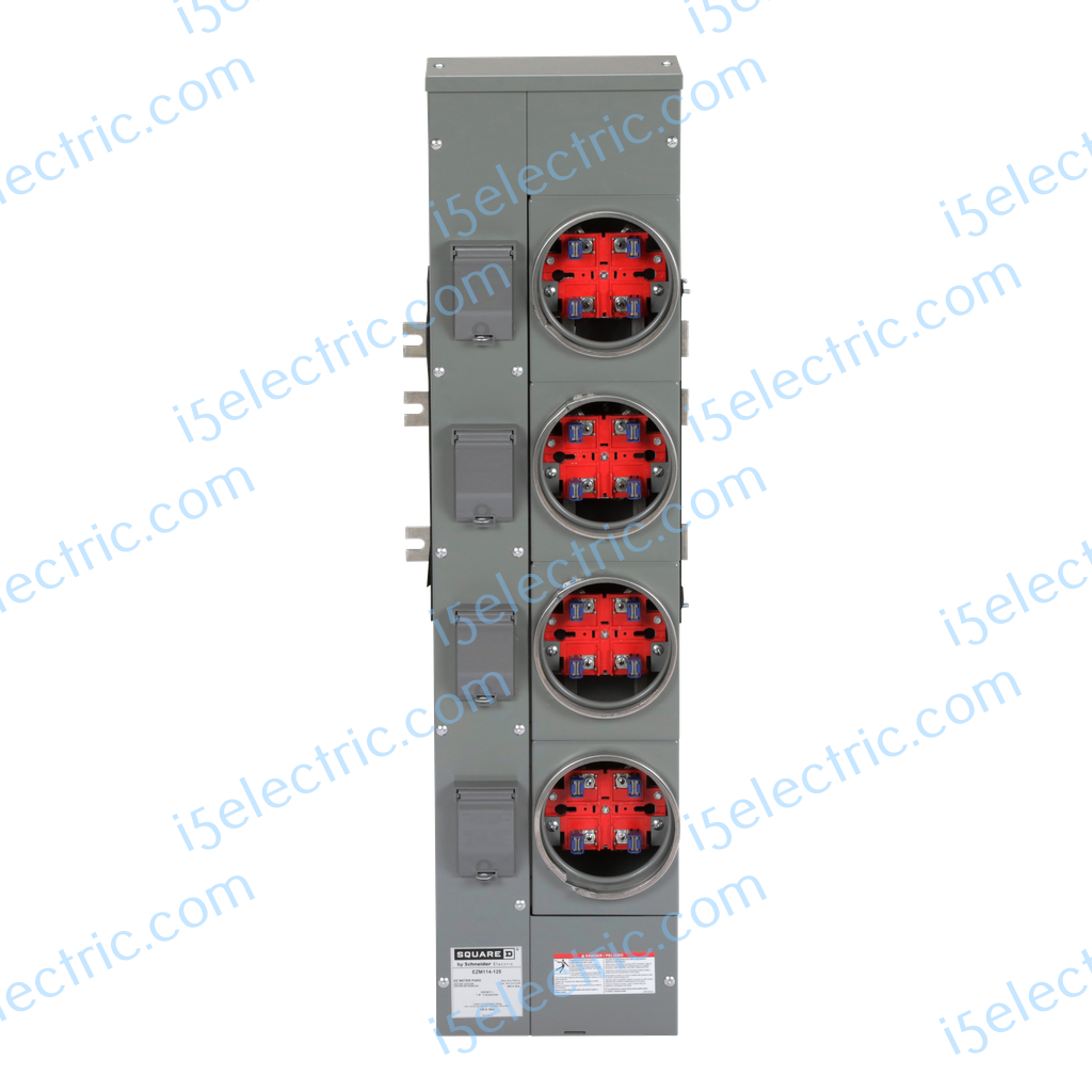 Square D EZM114125 Meter Stack 4 Gang 125A Front