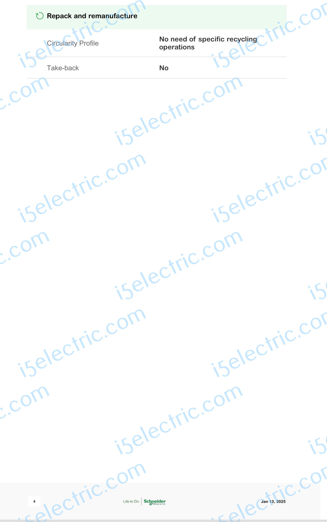 Square D EZM314125 Meter Stack 3PH in 1PH out 4 Gang 125A Specs4