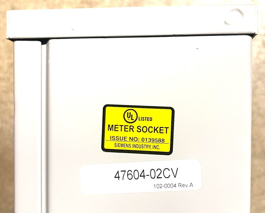 Siemens 400/320 Amp Meter Base Socket Ringless Lever Bypass 1PH w/Lugs UL Listed