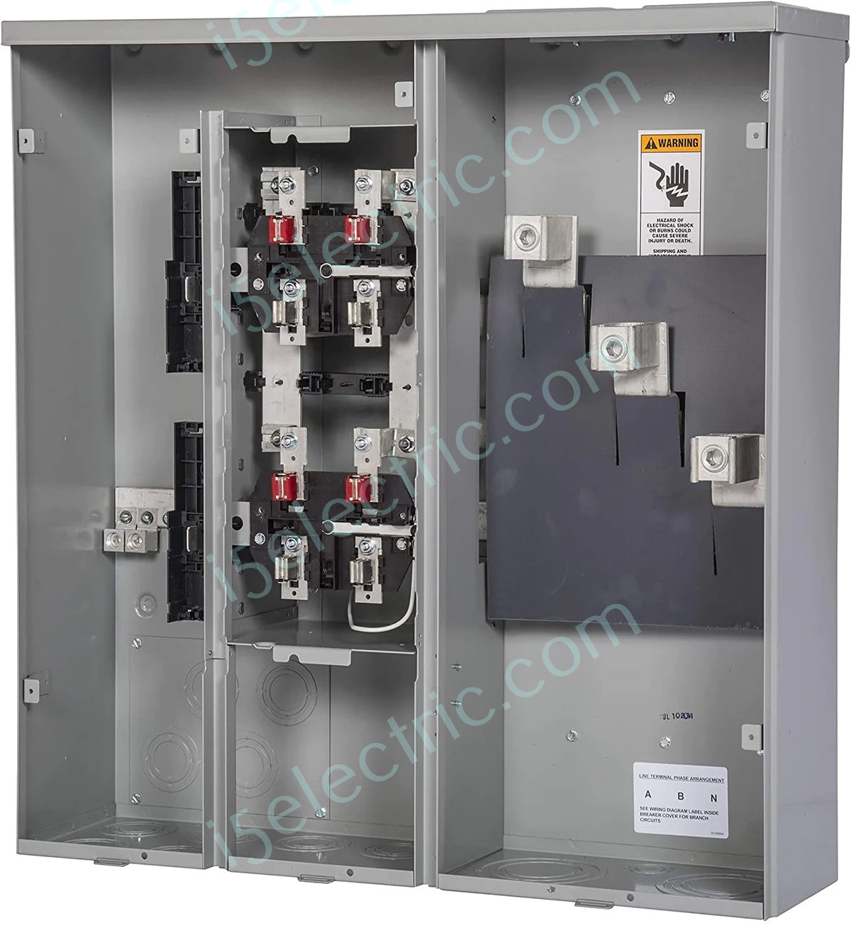 Siemens EUSERC UNI-PAK WEP4212 400A 2-Gang 225A Single Phase Ring Type Meter Pak