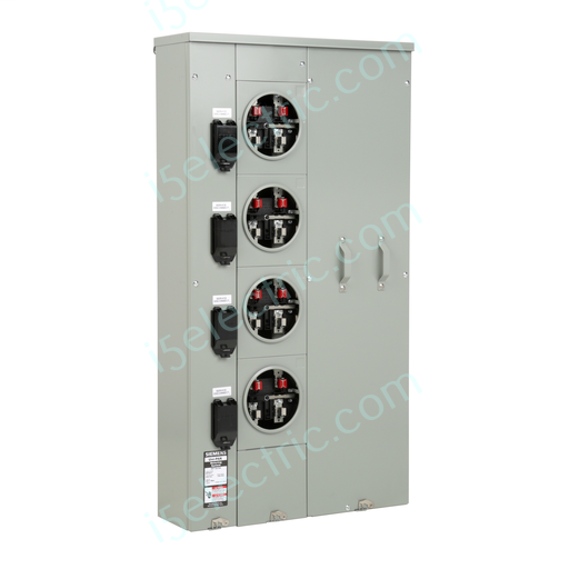 Siemens UNI-PAK WP4411 400A 4-Gang 125A Single Phase Ring Type Meter Pack/Pak