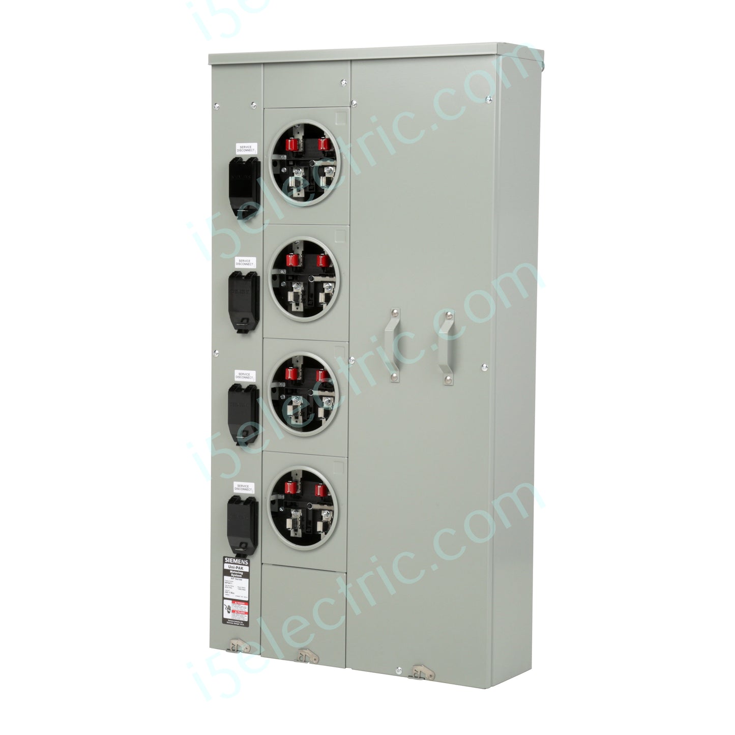 Siemens UNI-PAK WP4411 400A 4-Gang 125A Single Phase Ring Type Meter Pack/Pak