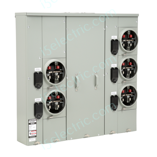 Siemens UNI-PAK WP6511RJB 600A 5-Gang 125A Single Phase Ringless Meter Pack/Pak