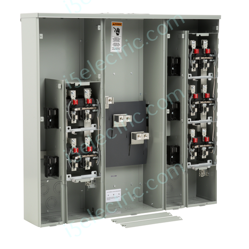 Siemens UNI-PAK WP6511RJB 600A 5-Gang 125A Single Phase Ringless Meter Pack/Pak