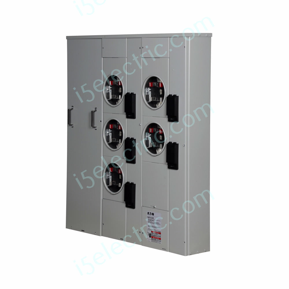 Meter Pack Rack EATON 1MP5126R Meter Pack 600 Amp w/5 Gang / Position 125A/Socket 1 PH ...