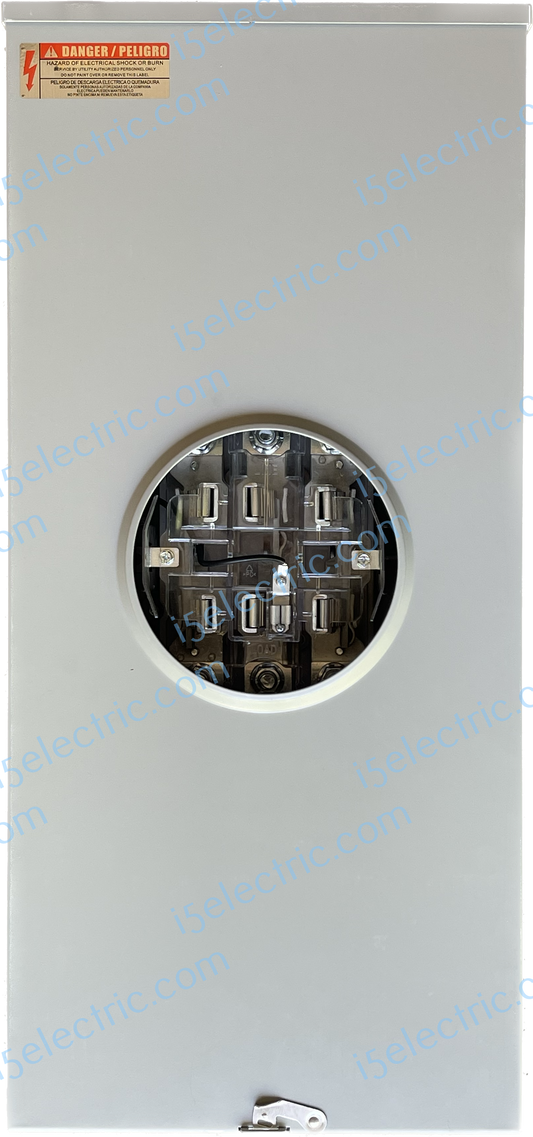 400 / 320A 3 Phase 7 Jaw Ringless Meter Socket; Close