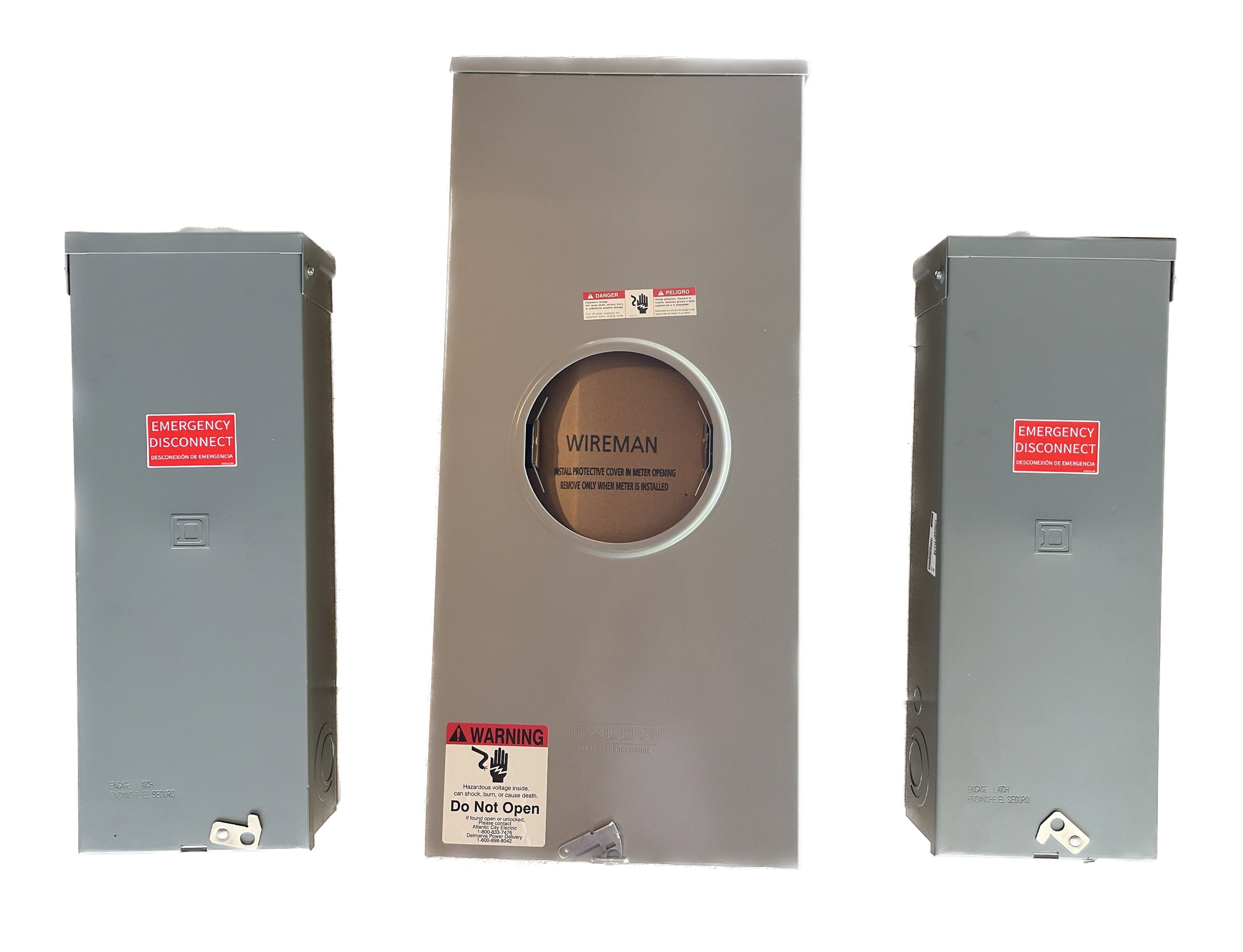 Siemens 400 / 320 Amp Meter Base / Socket Bundled w/ 2 200A Main Break ...