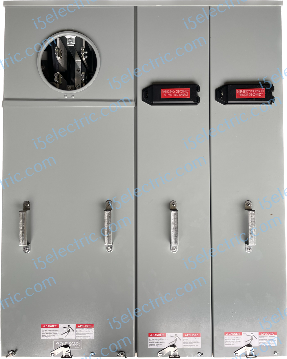 EATON 400 / 320 Amp Meter Main Combo Base / Socket U4042MCC With 2 200 ...