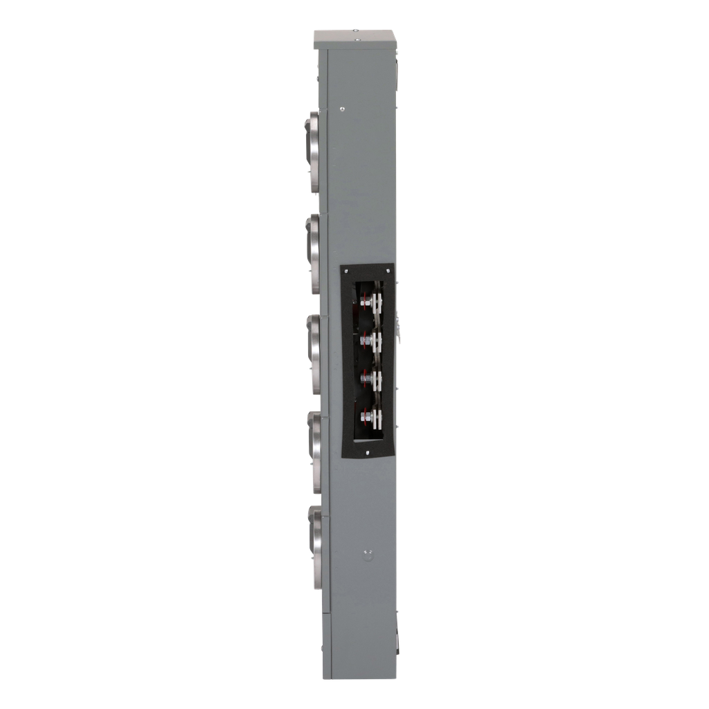 Square D EZM315125 Meter Stack 3PH in 1PH out 5 Gang 125A Right