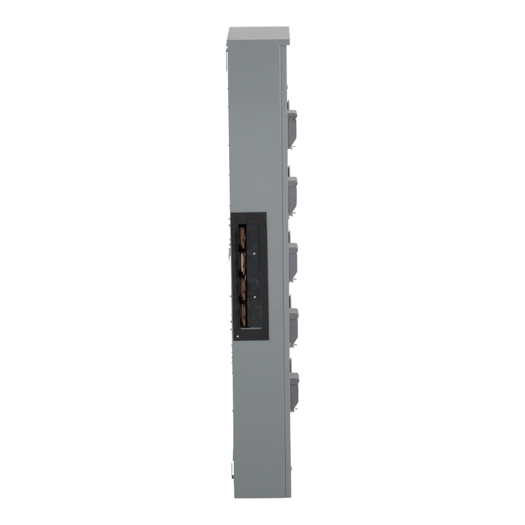 Square D EZM315225 1200A Bus w/5-Gang 225A Meter Pak Sockets/Positions 3PH in 1 PH out