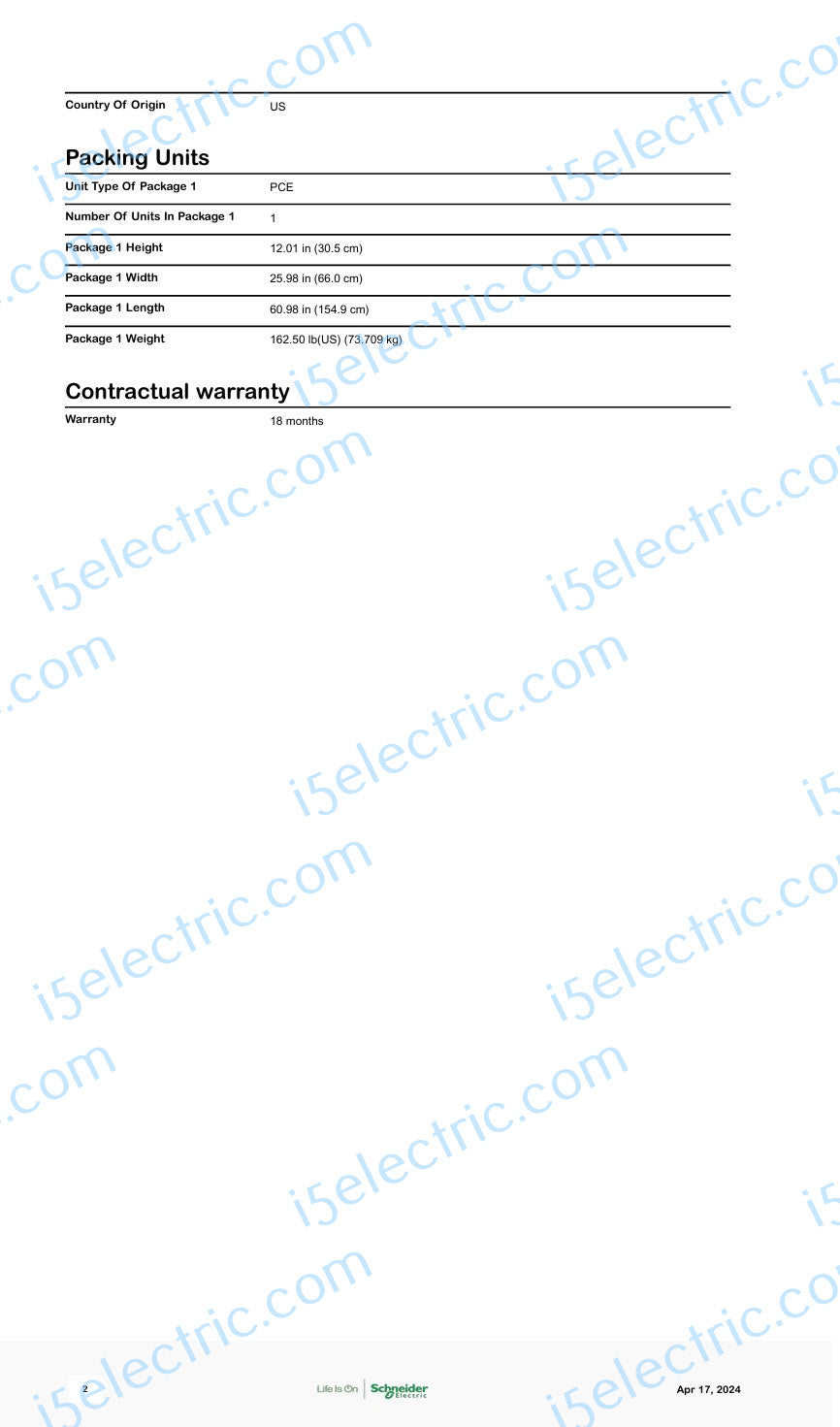 SQUARE D EZMT332225 3 PH 1200A bus 2-Gang 7J 225A EZM Meter Stack w/ Test Block Bypass