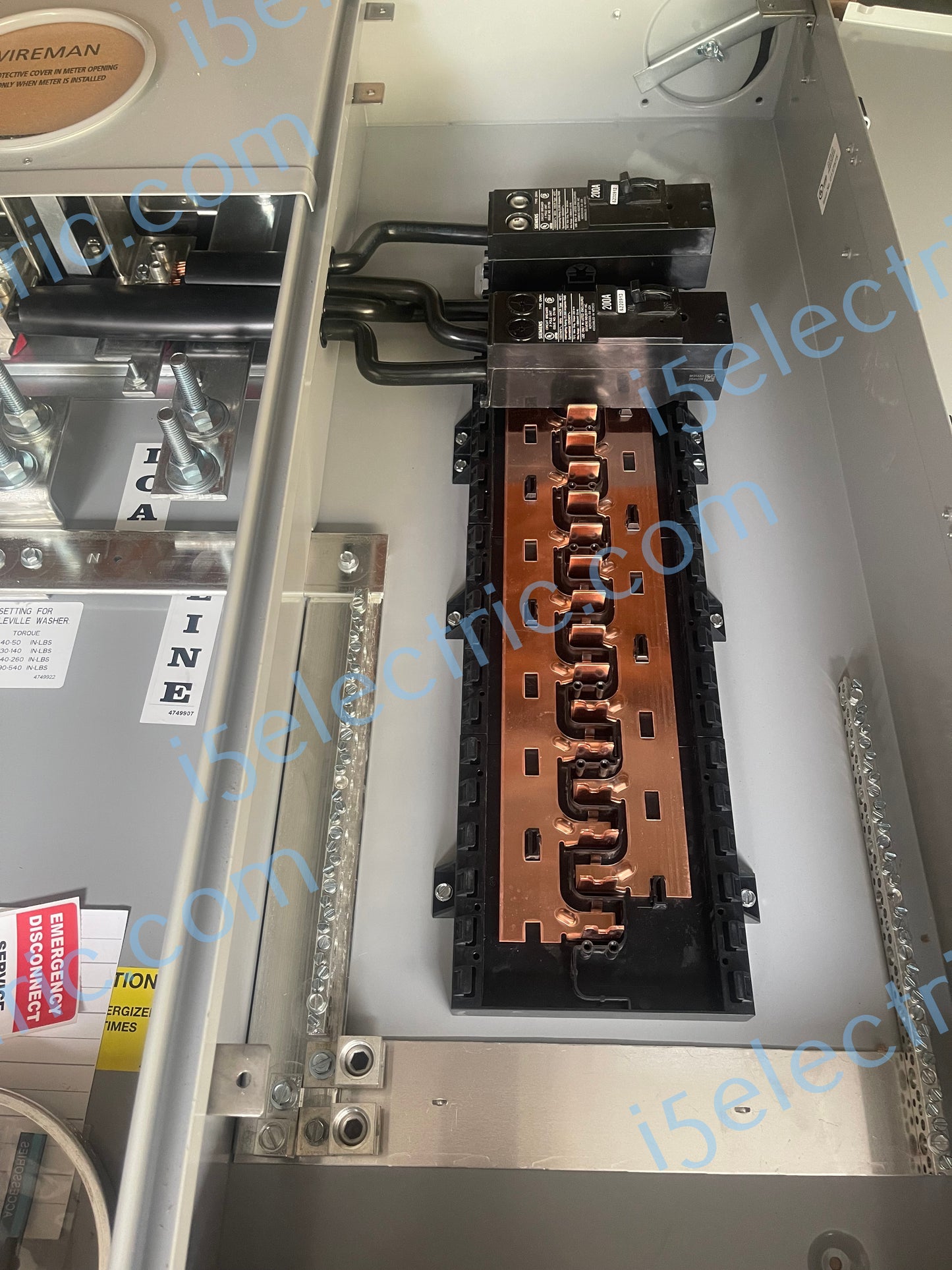 400 / 320 Amp Siemens MC3042B1400SDS Meter Socket Meter Main Load Center Combo EUSERC