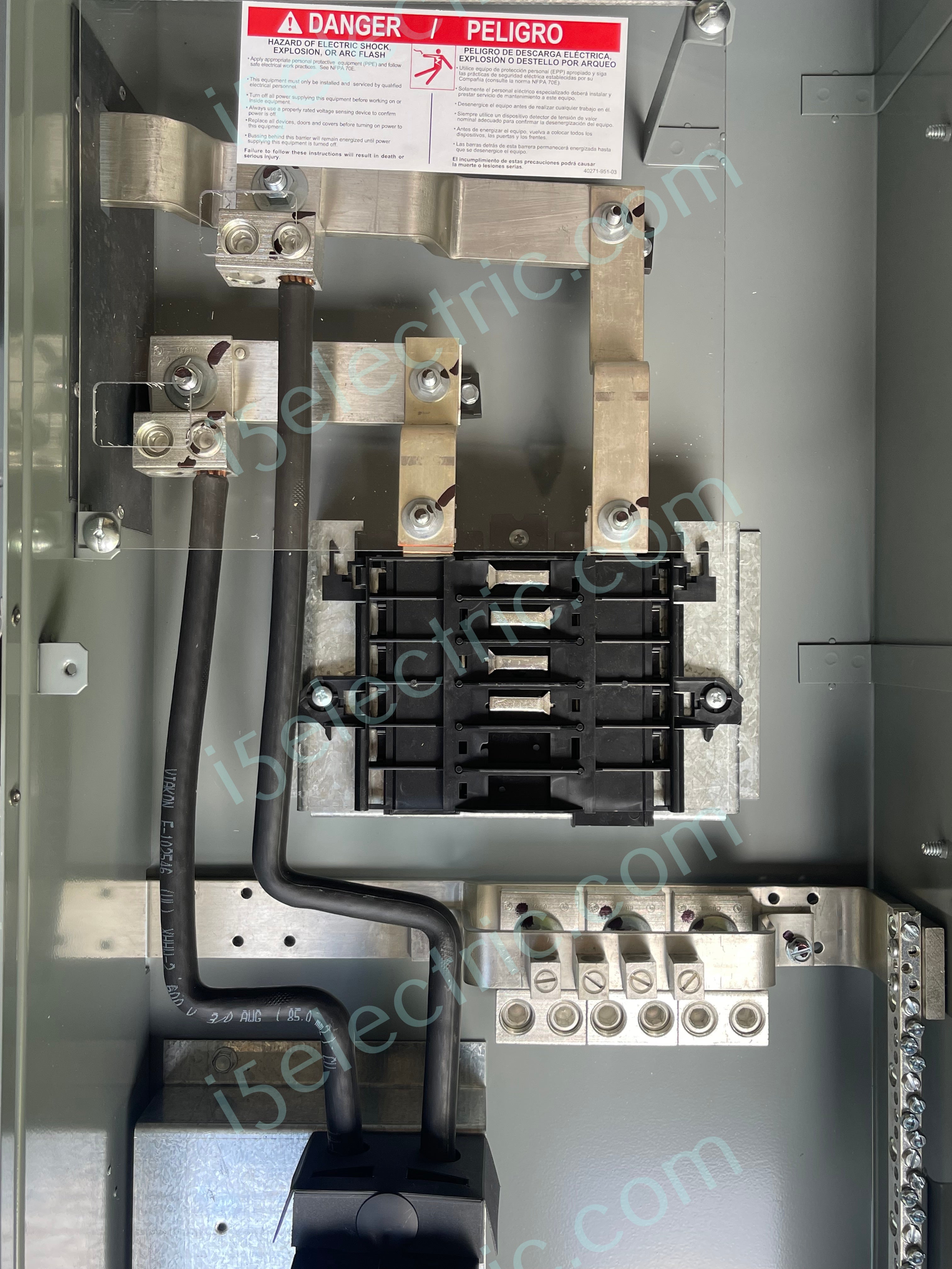 400 / 320 Amp Meter Main Combo Base Socket Square D CU12L400CB 12 Spac ...