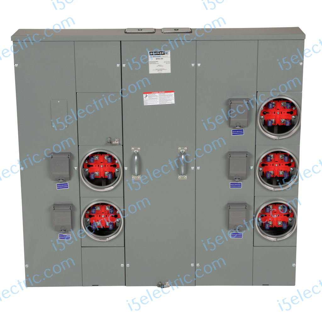 Meter-Pak MP85200 800 Amp Bus 5 Gang 200A Each; Front