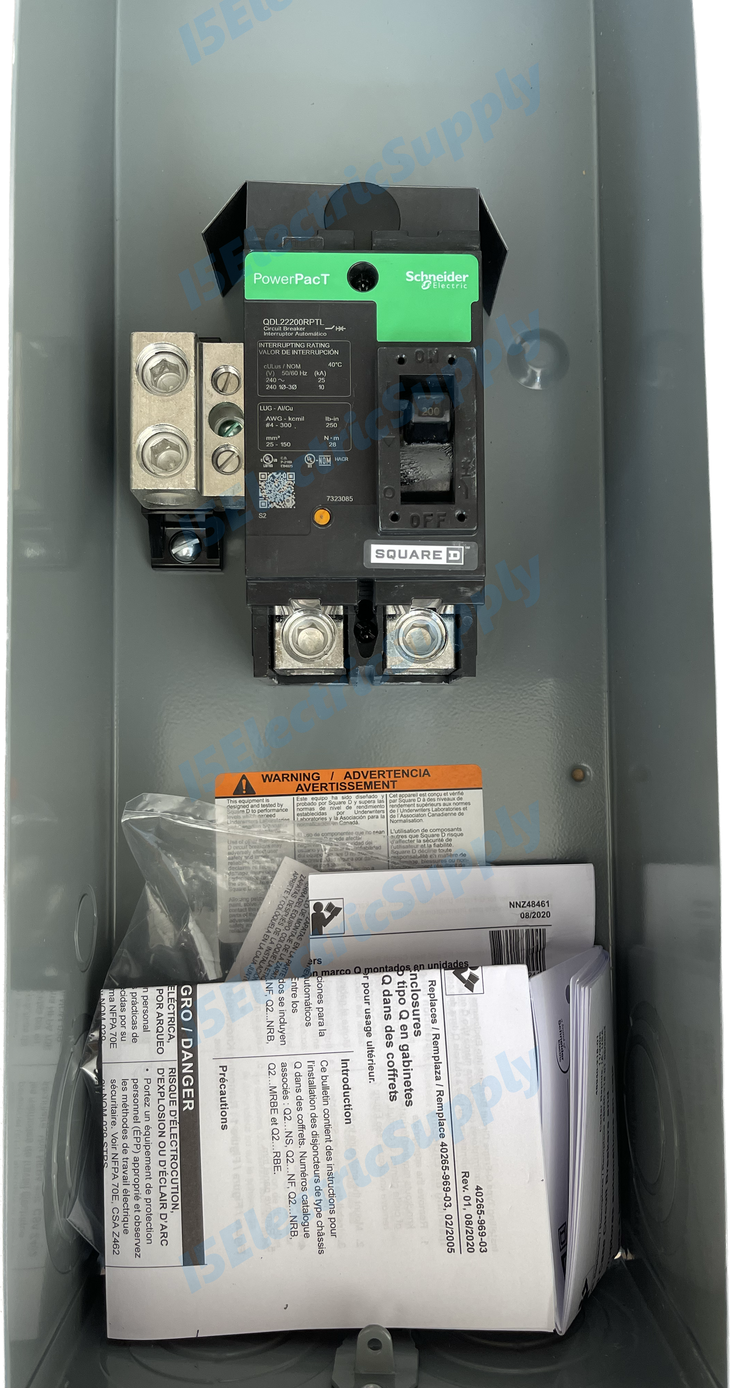 Eaton 400 / 320 Amp 324N Meter Base / Socket Bundled With 2 200A Main Breakers / Discounnects