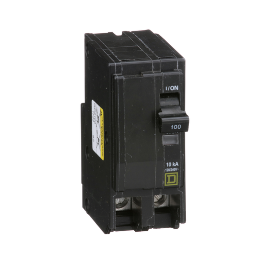 Square D QO2100 100 Amp 2-Pole 1-Phase AC Circuit Breaker