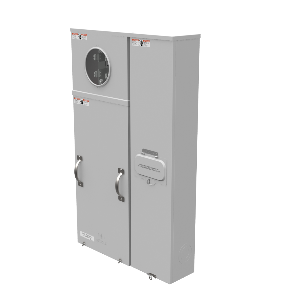 MILBANK 400 / 320 Amp Meter Base Main Combo U3251O200CB w/2 200A Di