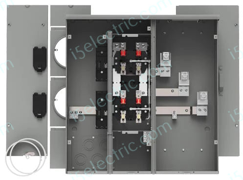 Siemens EUSERC UNI-PAK WEP4212 400A 2-Gang 225A Single Phase Ring Type Meter Pak