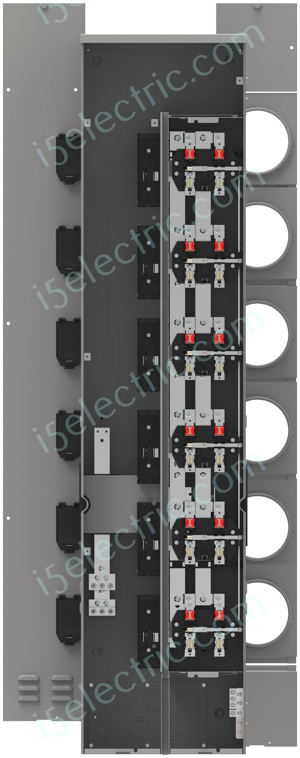 Siemens Power Mod WMM61225J 6-Gang 225A Single Phase Ring Meter Pak Stack Socket