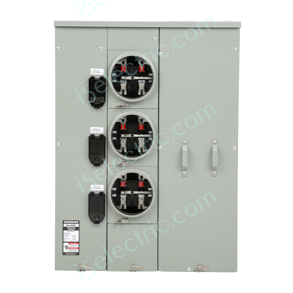 Siemens UNI-PAK WP4312RJB 400A 3-Gang 225A Single Phase Ringless Meter Pack/Pak