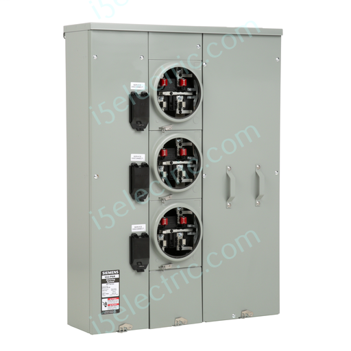 Siemens UNI-PAK WP4312RJB 400A 3-Gang 225A Single Phase Ringless Meter Pack/Pak