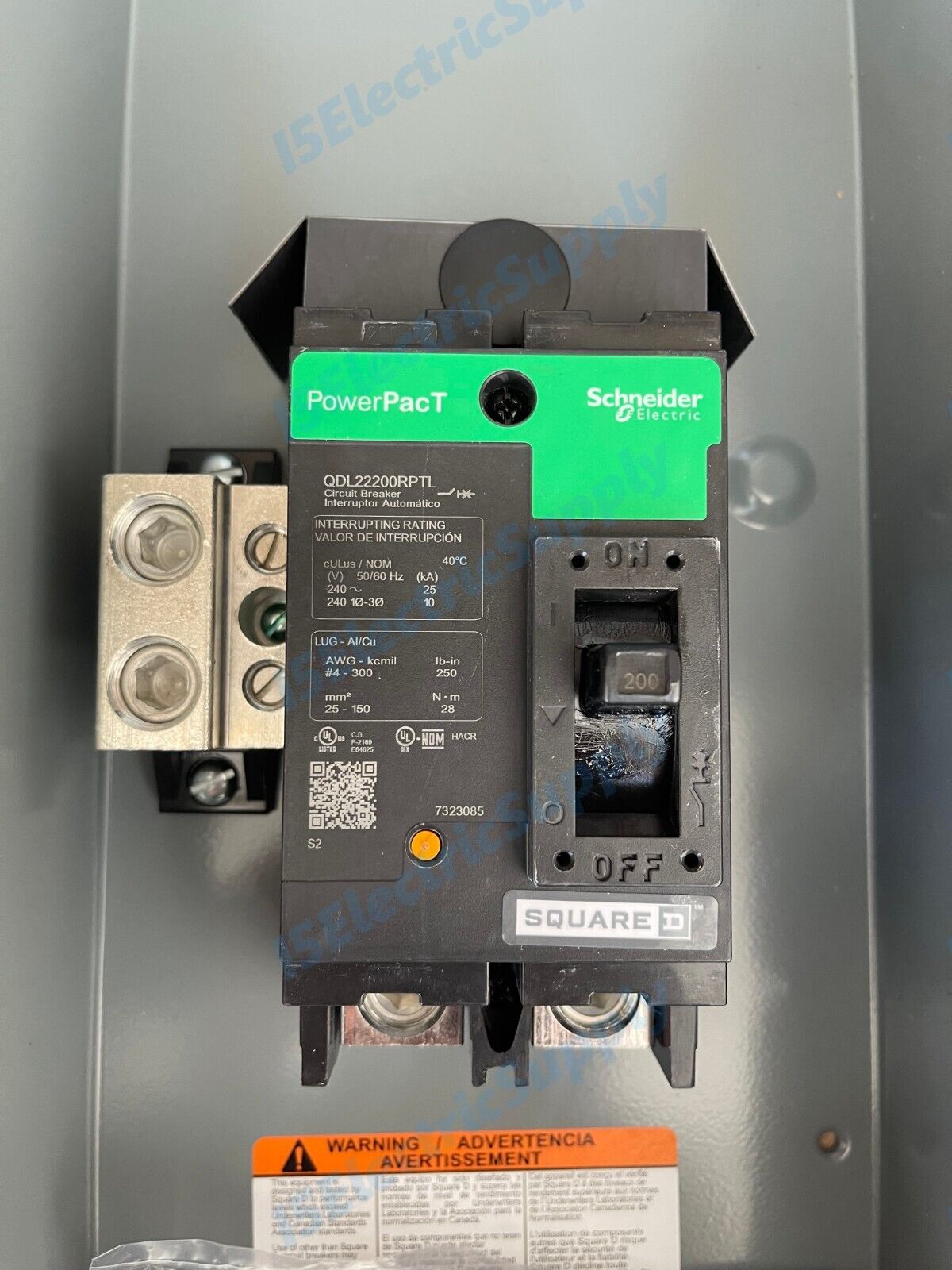 200 Amp Outdoor Main Breaker Panel / Service Disconnect Square D Q2200MRBE